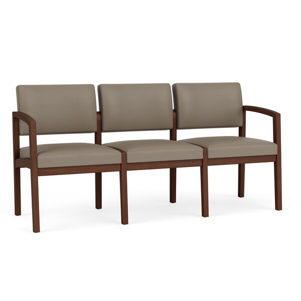 Lesro 3 Seat Tandem Seating W/ No Center Arms, 65 in W 26 in L 31.5 in H, Lenox Series LW3101 - main